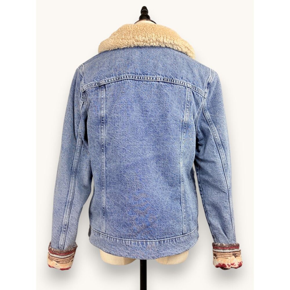 Idyllwind Miranda Lambert Reversible Denim Blanket Jacket Western Boho SM - Picture 5 of 9